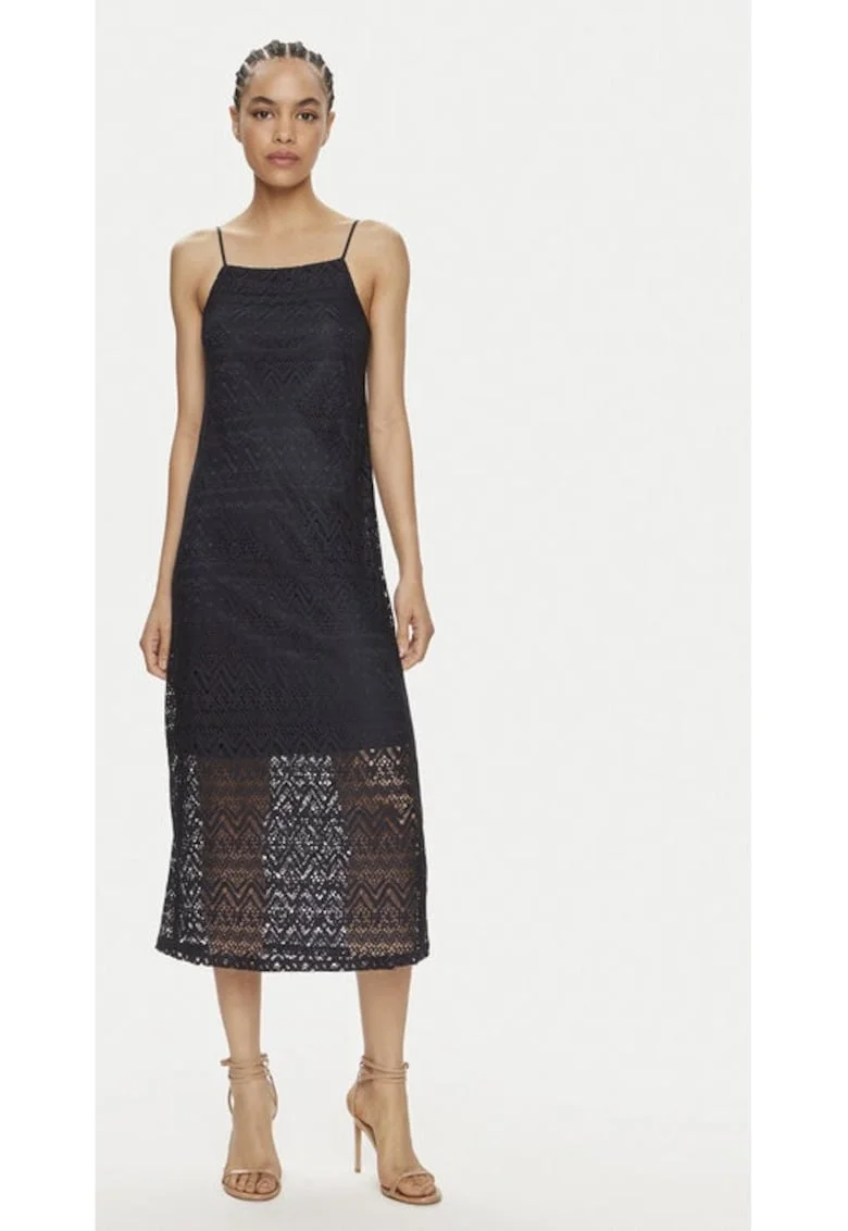 Rochie,  12504, Poliester, Bleumarin