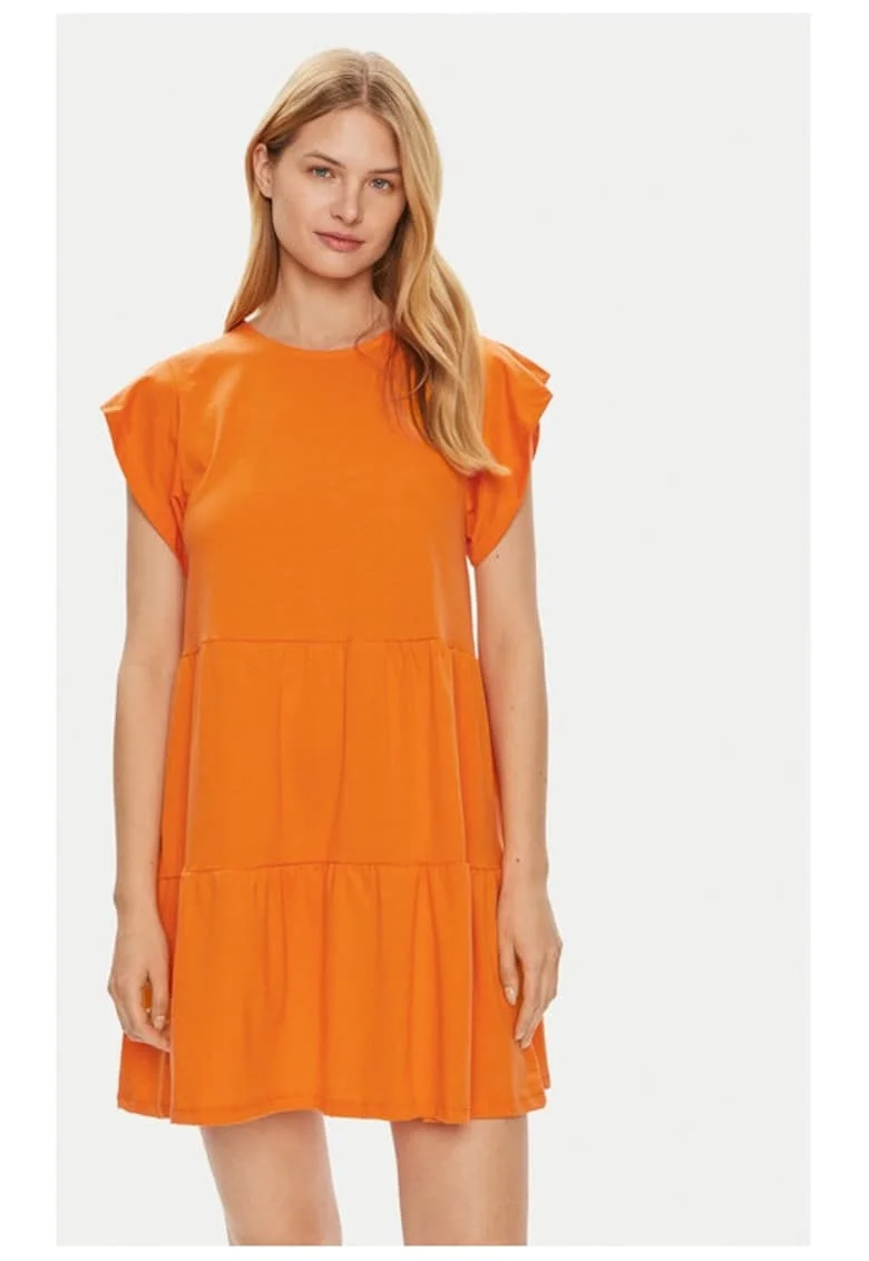 Rochie dama,  9037, Bumbac, Portocaliu