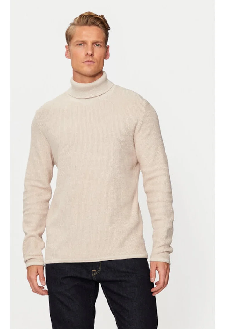 Bluza barbati,  304514715, Bumbac organic/Bumbac, Bej, Bej