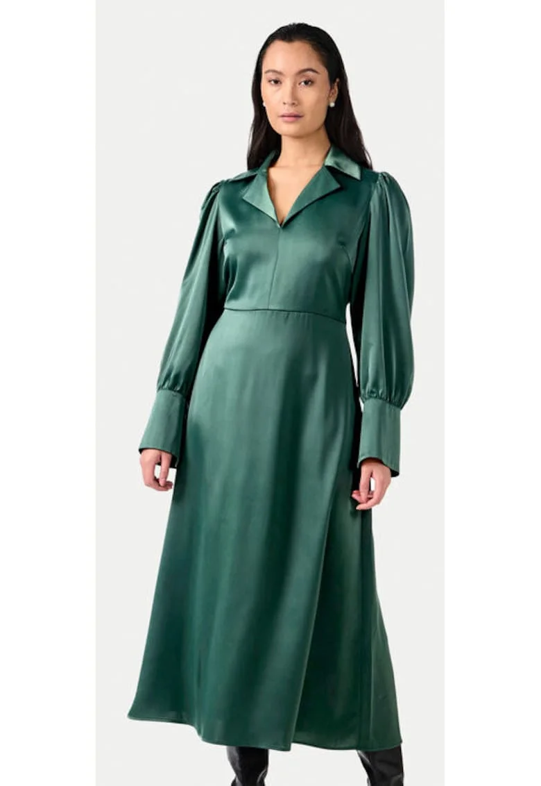 Rochie dama,  304518348, Poliester reciclat/Poliester, Verde, Verde