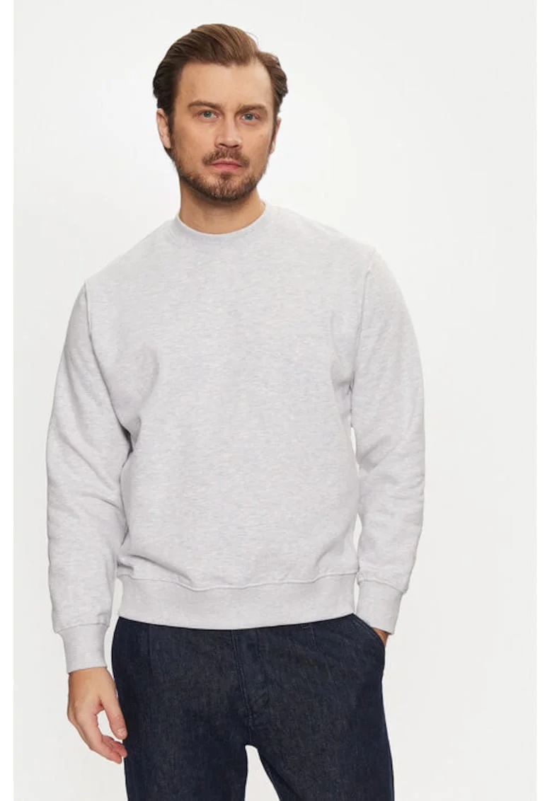 Bluza barbati,  304782732, Bumbac/Poliester, Alb, Alb