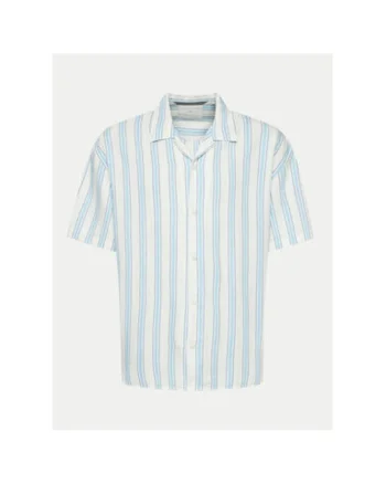 Camasa barbati,  304376276, Bumbac/In/Viscoza, 2XL INTL, Albastru