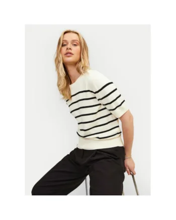 Pulover dama,  304703188, Viscoza/Nylon, Bej, Bej