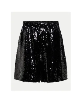 Pantaloni scurti dama,  304494291, Poliester, Negru, Negru