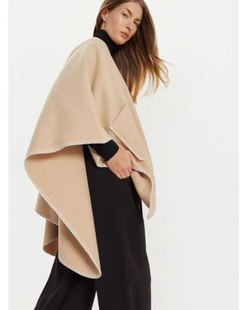 Poncho dama,  304763328, Poliester reciclat, One Size INTL, Bej