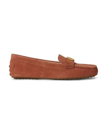 Lauren Ralph Lauren mocasini pentru femei, din piele întoarsă Barnsbury