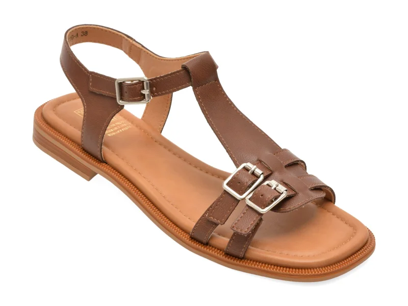 Sandale FLAVIA PASSINI maro, 35K16, din piele naturala