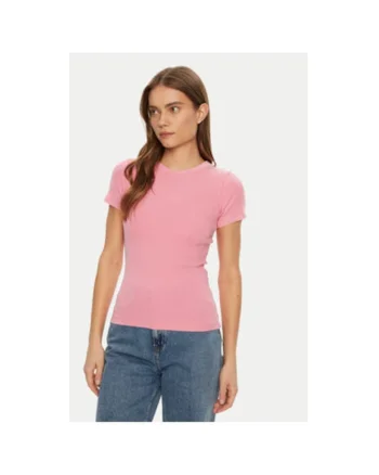 Tricou dama,  304703065, Bumbac, Roz, Roz