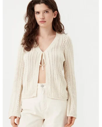 Cardigan dama,  304916038, Bumbac, Bej, Bej