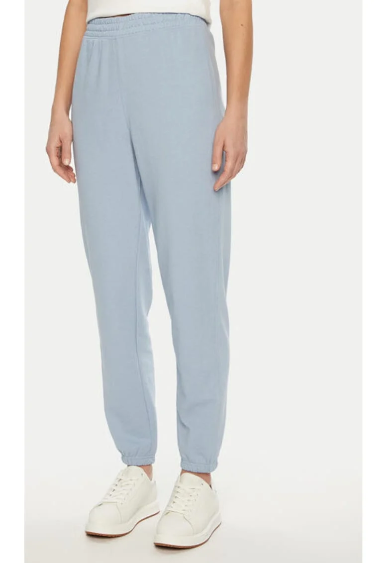 Pantaloni dama,  304784040, Bumbac/Poliester, Albastru, Albastru