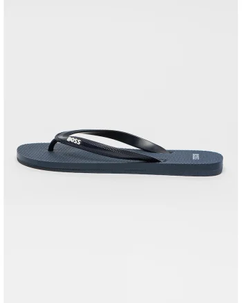 Papuci flip-flop cu logo Tracy, Bleumarin