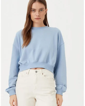 Bluza dama,  304785085, Bumbac/Poliester, Albastru, Albastru
