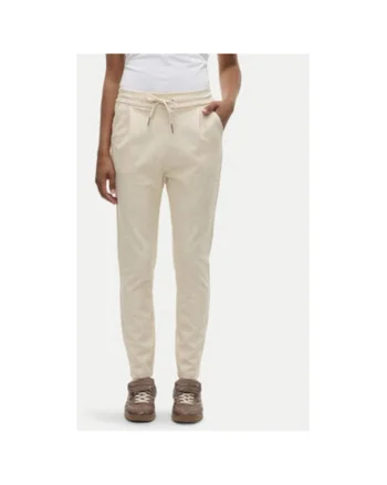 Pantaloni dama,  304785641, Viscoza/Nylon, Bej, Bej