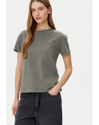 Tricou dama,  304808111, Bumbac, Gri, Gri