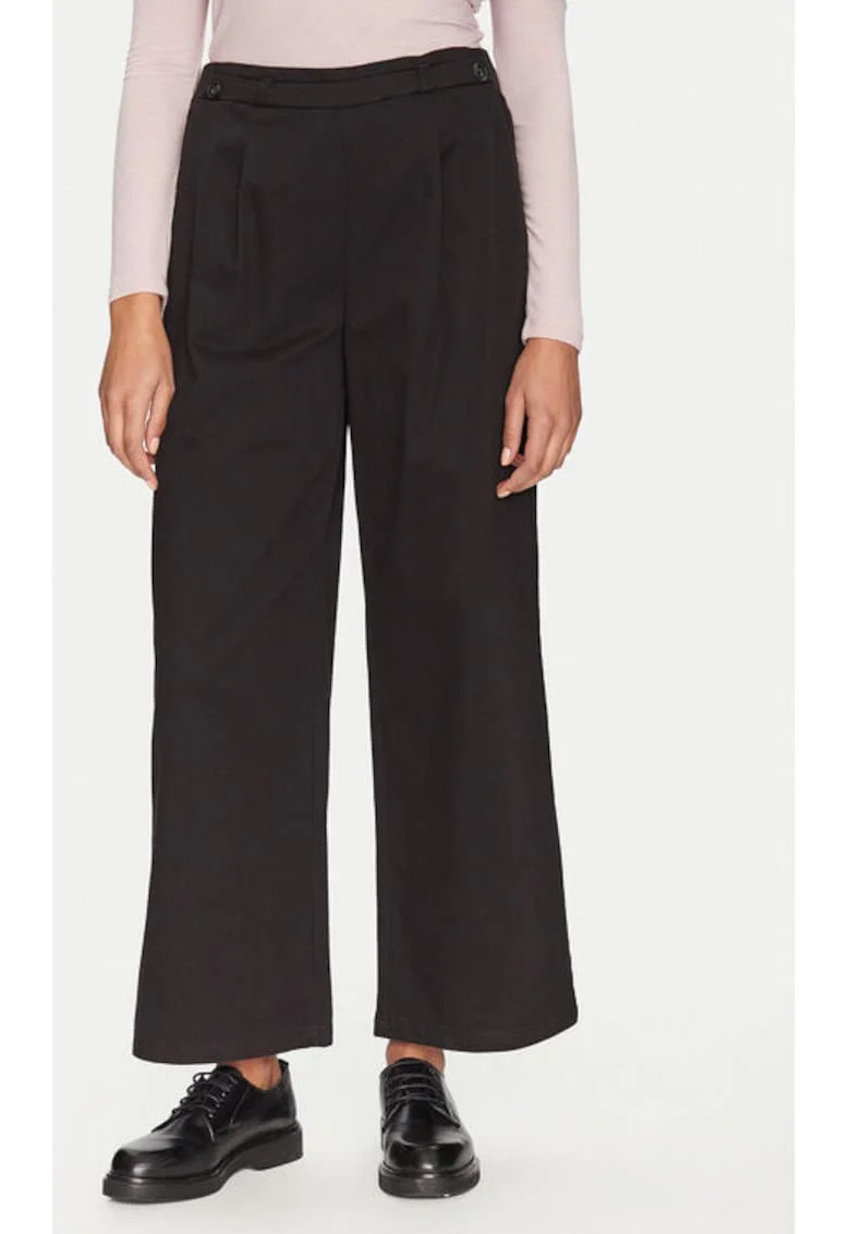 Pantaloni dama,  304784675, Bumbac, Negru