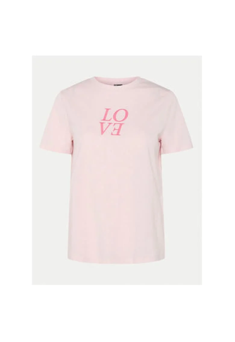 Tricou dama,  304914768, Bumbac organic, Roz, Roz