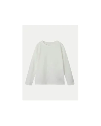 Bluza fete,  304718595, Bumbac organic, Alb, Alb