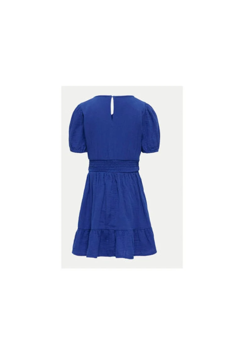 Rochie fete,  304705205, Bumbac organic, Albastru, Albastru
