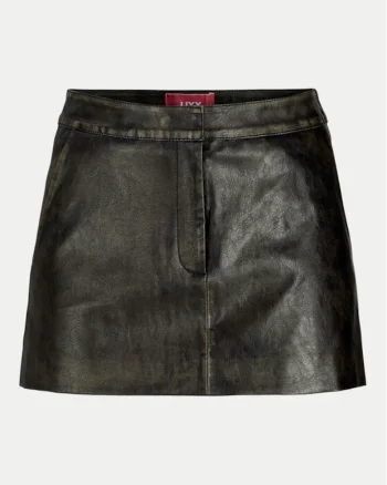 Fusta dama,  305291769, Piele ecologica, Negru, Negru