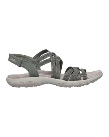 Sandale din material textil cu barete mutliple si velcro Raggae Slim-Summer Gateaway, Kaki