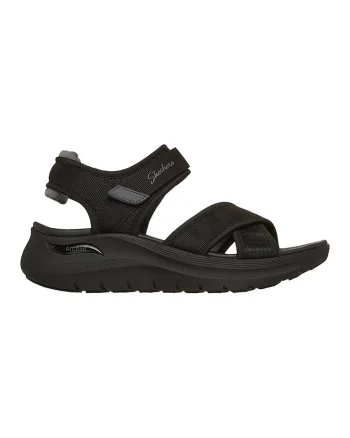 Sandale cu banda velcro Arch Fit 2.0, Negru