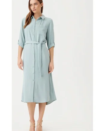 Rochie dama,  304807046, Poliester reciclat/Poliester, Albastru, Albastru