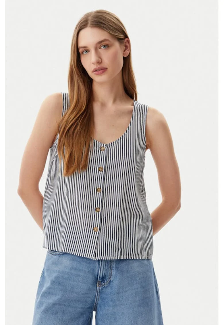 Tricou dama,  304951671, Viscoza, Albastru, Albastru