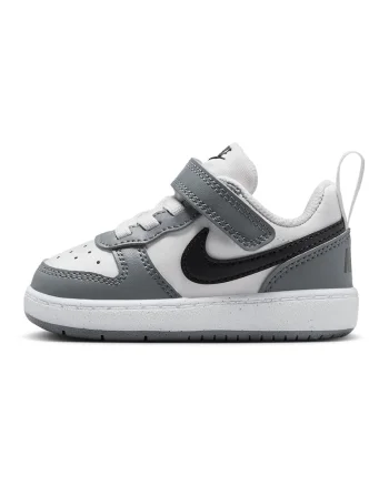 Pantofi sport Court Borough cu inchidere velcro, Alb/Gri