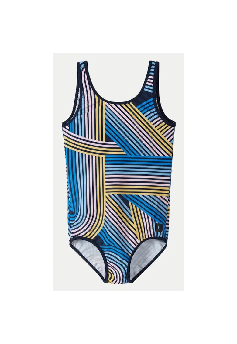 Costum de baie fete,  303884635, Poliester, Albastru, Albastru