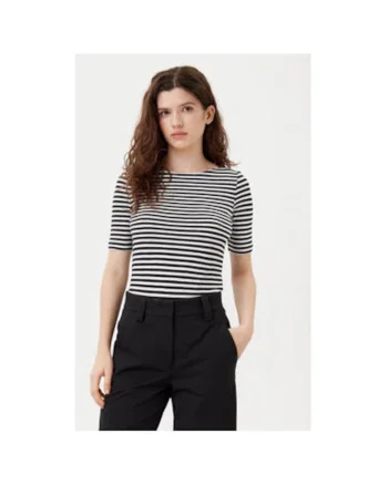Tricou dama,  304830242, Bumbac, Negru, Negru