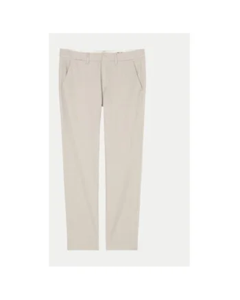 Pantaloni barbati,  304174087, Bumbac/Lyocell, Bej, Bej