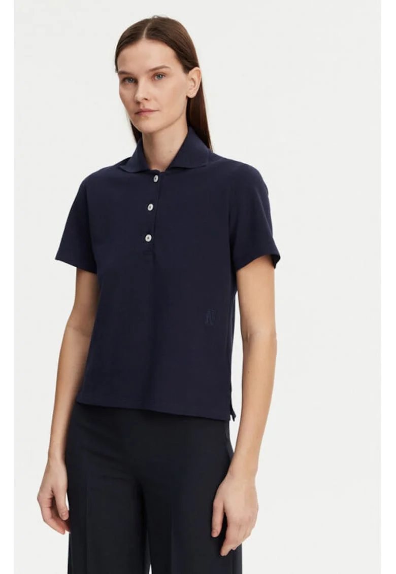 Tricou dama,  304883200, Bumbac organic, Albastru, Albastru