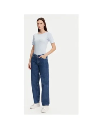 Bluza dama,  304883231, Bumbac organic, Albastru, Albastru