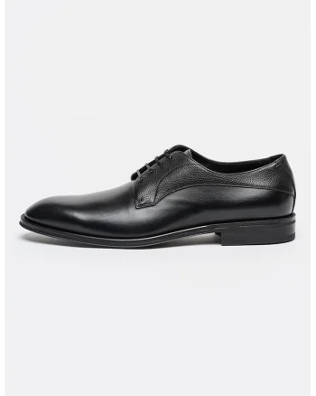 Pantofi derby de piele Derrek, Negru