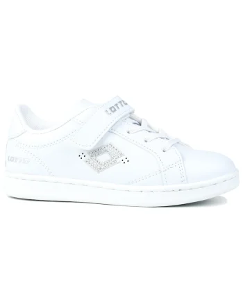 Pantofi copii,  JAMBOL GC K, alb, material sintetic, sistem inchidere velcro