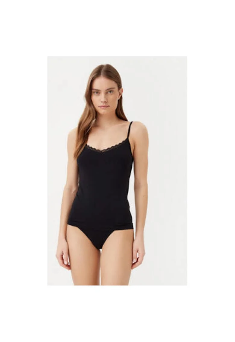 Tricou dama,  304974946, Bumbac, Negru, Negru