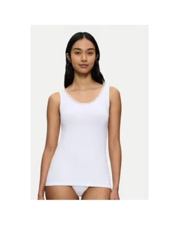 Tricou dama,  304974908, Bumbac, Alb, Alb