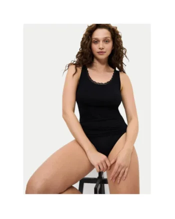 Tricou dama,  304974915, Bumbac, Negru, Negru