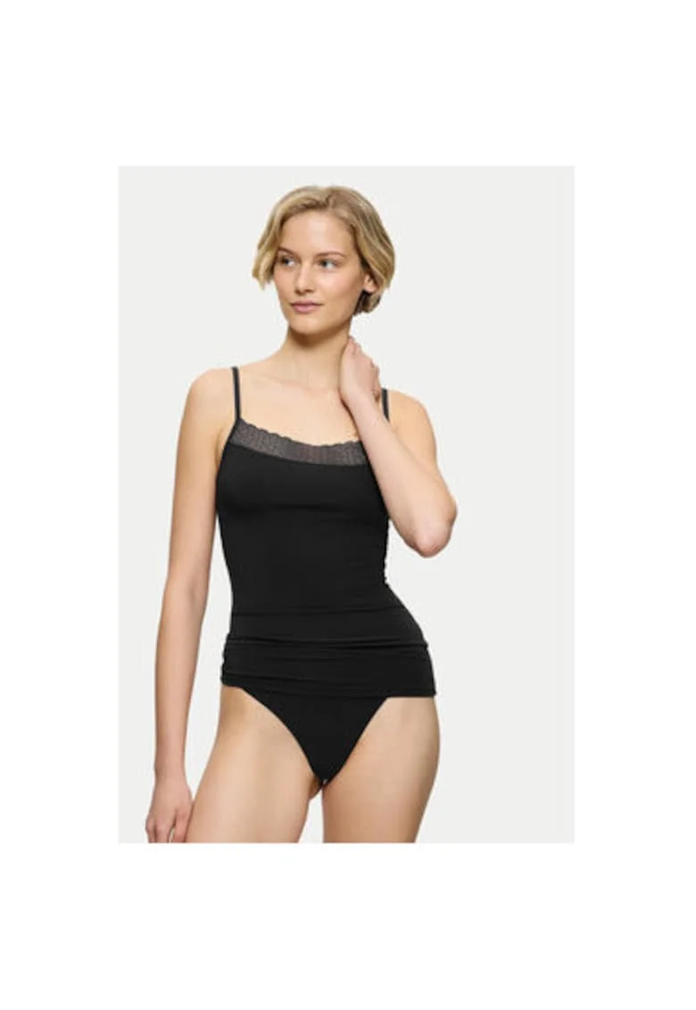 Tricou dama,  304540301, Modal, Negru, Negru