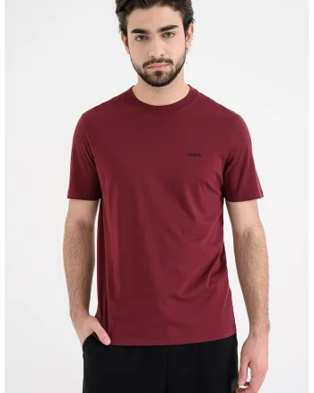 Tricou din bumbac Dero, Visiniu