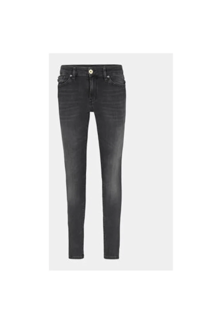 Blugi dama,  303885618, Bumbac/Poliester, Gri, Gri