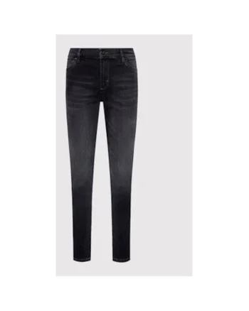 Blugi dama,  209056273, Bumbac/Poliester, Negru, Negru