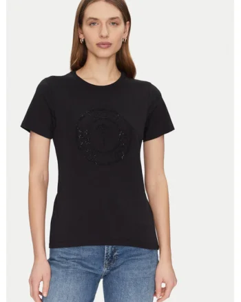 Tricou dama,  305182739, Bumbac, Negru, Negru