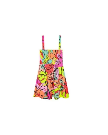 Rochie de vara  multicolor, poliamida,