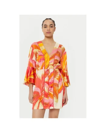 Rochie dama,  305166265, Viscoza, Portocaliu, Portocaliu