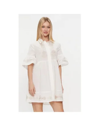 Rochie dama,  303756291, Bumbac, Alb, Alb
