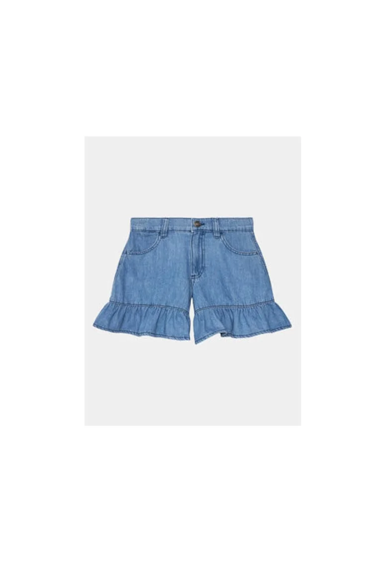 Pantaloni scurti fete,  303816995, Bumbac, Albastru, Albastru