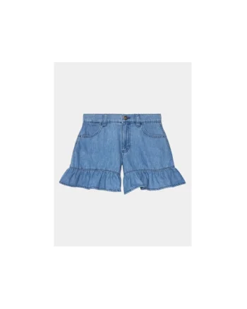 Pantaloni scurti fete,  303816995, Bumbac, Albastru, Albastru