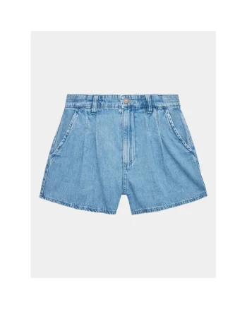 Pantaloni scurti fete,  302099030, Bumbac, Albastru, Albastru