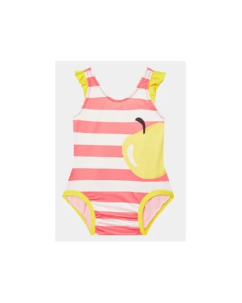 Costum de baie fete,  302020218, Poliester, Portocaliu, Portocaliu
